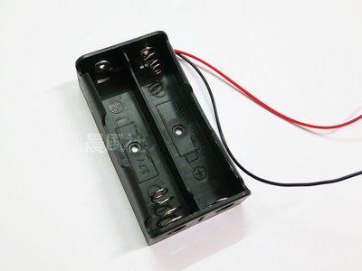 含稅【晨風社】18650 2節 串聯 鋰電池 電池盒 接線盒 充電座帶線 7.4V 帶引線