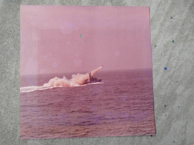 海軍海蛟大隊發射飛彈操演紀念---30.5x30.5公分--大張---軍艦 --海鷗快艇