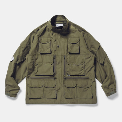 現貨☆HAru☆ WTAPS 20AW MODULAR JACKET NYCO TUSSAH 黑/橄欖綠十袋