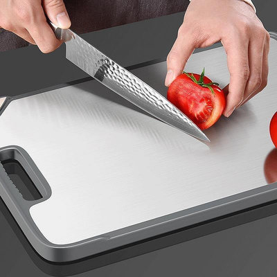 德國304不銹鋼菜板家用抗菌防霉雙面砧板廚房水果切菜板
