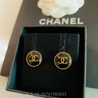 全新 new Chanel earrings 香奈兒金色雙CC logo耳環 A95896
