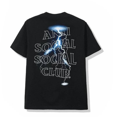 【MOMO嚴選】 Anti Social Social Club ASSC 19FW 3M 反光 閃電 風暴 短袖 Te
