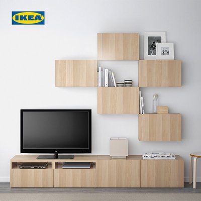 熱賣 IKEA宜家BESTA貝達儲物柜框架0.6米客廳小柜子收納柜框~