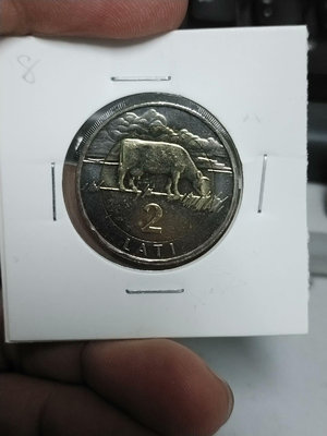 【二手】 X8 拉脫維亞1999年2立2134 錢幣 硬幣 紀念幣【明月軒】