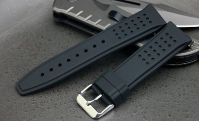 22mm歐洲市場同步上架高質感圓點矩陣矽膠錶帶不鏽鋼扣tissot iwc seiko