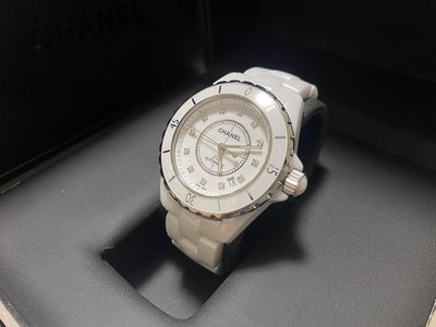 CHANEL 香奈兒 J12 / 鑽點時標 / 錶徑38 mm / 98成新