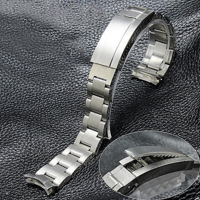 小Z代購#代用勞力士錶鏈真拉牙扣不鏽鋼錶帶黑綠水鬼王 DEEPSEA 20mm 21mm
