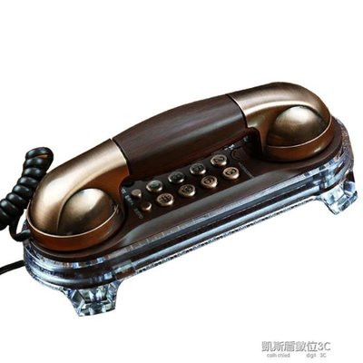 下殺-復古電話機 復古壁掛式電話機 創意歐式仿古老式家用掛墻有線固定座機KSDS5596