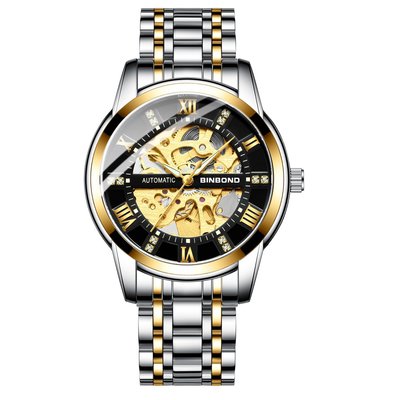 手錶賓邦手表男士全自動機械表鏤空夜光防水學生韓版簡約時尚潮流男表