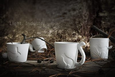 【 輕工業家具 】日單森林童話動物陶瓷杯燭台-zakka雜貨餐具馬克杯水杯子咖啡杯