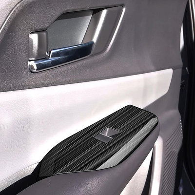 適用23款豐田PRIUS普銳斯60系改裝扶手框不銹鋼玻璃升降開關面板