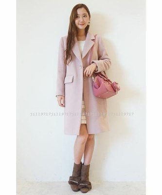 日本 Jill Stuart 淡紫色氣質款外套/長大衣