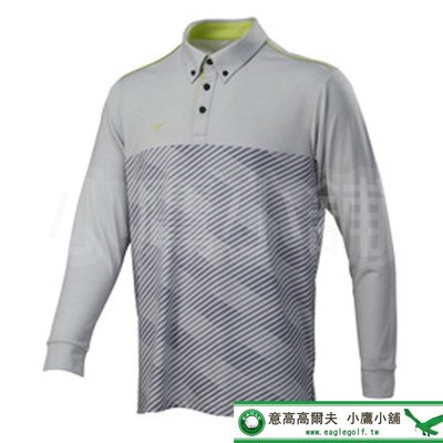 [小鷹小舖]Mizuno Golf 52TA8501 美津濃 高爾夫長袖POLO衫 高爾夫球衫 吸汗快乾 伸縮材質佳