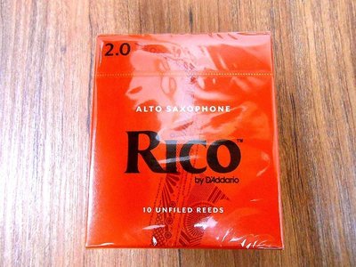 《RICO 管樂器配件》橘盒 2 / 2.5 / 3 / 3.5號 美國竹片/中音薩克斯風竹片/ALTO SAX