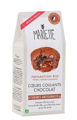 ☆Bonjour Bio☆ 法國 Marlette 有機預拌粉 爆漿流沙巧克力蛋糕 熔岩巧克力60% 瑪芬蛋糕【可素食】