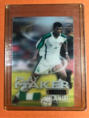 2002 Futera Football World Stars 3D Card Nwankwo Kanu - Play Maker