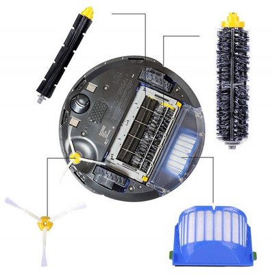 促銷  iRobot Roomba 690 660 671掃地機器人配件 主刷+邊刷+濾網 定期更換減少用電
