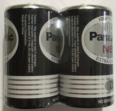 Panasonic 國際牌 電池 乾電池 碳鋅電池 黑色一般電池 1號電池 環保碳鋅電池 2入 熱水器電池
