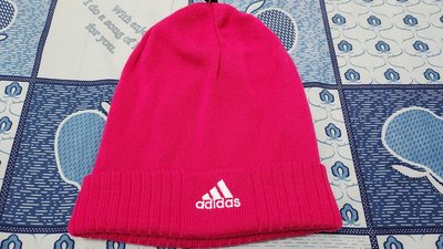 ADIDAS 毛帽 保暖舒適 粉紅色