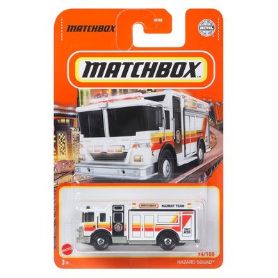 ^.^飛行屋(全新品)MATCHBOX 火柴盒小汽車 合金車//HAZARD SQUAD消防車(94/100)