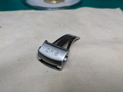 ORIS 原廠錶帶折疊扣，18mm 橡膠&皮帶皆可，近新品