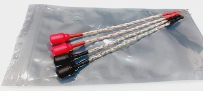 西電老鼠尾~夾式喇叭座(圖6/7/8)轉香蕉插座，使用真品西電線材製作(見圖4/5)，好聲保証
