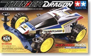 現貨-田宮 1/32 經典 四驅車 Thunder Dragon 高級版 VS底盤 18068簡約