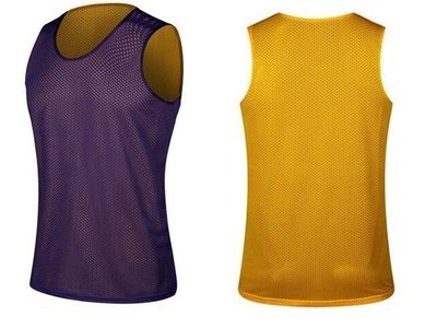 雙面籃球衣 兩面穿球衣 雙面球衣 紫黃 兩面 籃球衣 運動背心 網眼 網狀 可印名號 DV NIKE 玩大學 可參考