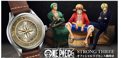 鼎飛臻坊 ONE PIECE x STRONG THREE 海賊王 草帽海賊團 手錶 腕錶 日本正版