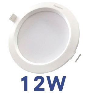Panasonic國際牌12W LED崁燈(10個/箱)，開孔15公分舒適護眼浴室走廊廚房店面房間
