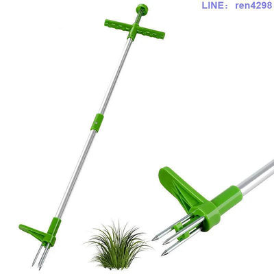 園林拔草器除草器 可雙節拆分鋁管手動除雜草挖野菜園藝工具