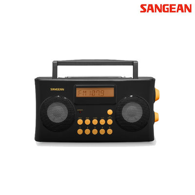 【含稅】SANGEAN山進 PR-D17數位式時鐘收音機 AM FM 點字收音機 語音提示 視障可用 盲人適用