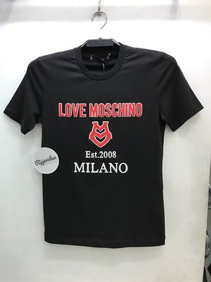 Love Moschino 黑白兩色 Logo 圖案 圓領T恤 全新正品 男裝 歐洲精品