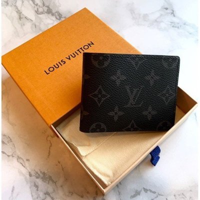 Louis Vuitton LV M62294 Slender 經典花紋雙折短夾.黑  有現貨