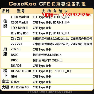 內存卡cfexpress儲存卡xqd尼康D850/Z6/z7/Z8/z9佳能r5相機cfeb內存適用