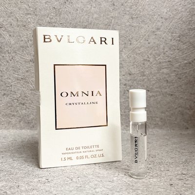 BVLGARI寶格麗 晶澈女性淡香水(白水晶) 1.5ml 針管【香水會社】