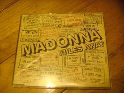 Madonna 瑪丹娜=25=全新未拆 單曲混音CD=歐版 EU版=miles away=2首版=國外網站買回時就沒封膜