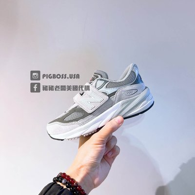 【豬豬老闆】NEW BALANCE FuelCell 990v6 灰 復古 魔鬼氈 運動 休閒鞋 中童 PV990GL6