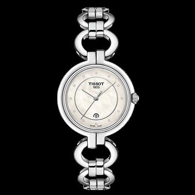 Tissot 天梭弗拉明戈鋼帶石英女腕錶 T0942101111600