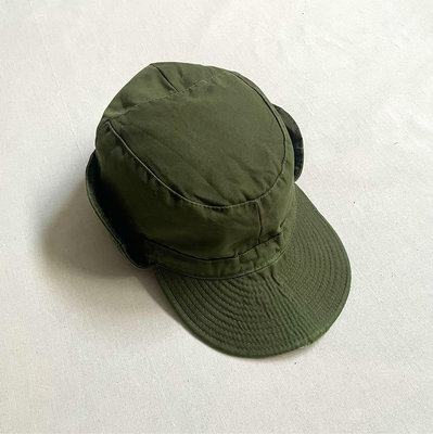 瑞典公發 Swedish Army M59 OG Field Cap 脖子遮片 軍用小帽 野戰軍帽 vintage 古著