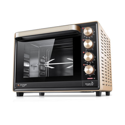 烤箱長帝CRTF32PD搪瓷烤箱家用小型烘焙多功能高配置電烤箱32升大容量烤爐