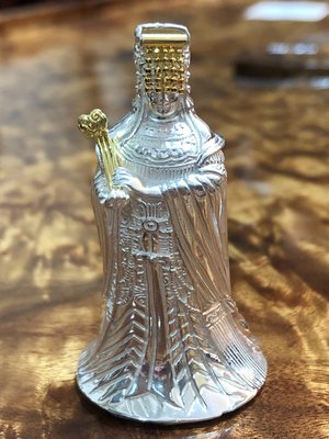 『華山堂』台灣製造 細膩 精緻手工  純銀100% 鍍純金 媽祖 天上聖母像  神像佛像 車擺件