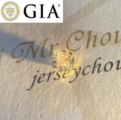 【台北周先生】天然粉色鑽石 0.53克拉 粉鑽 無燒 乾淨VS1 古董座墊切割 送GIA證書