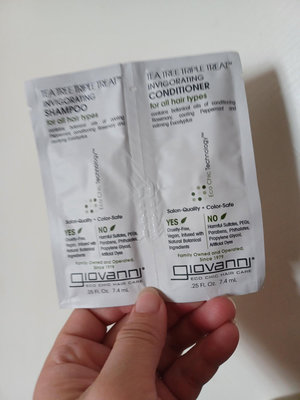 Giovanni 茶樹洗髮精潤髮乳Tea Tree Shampoo Conditioner沙龍級產品