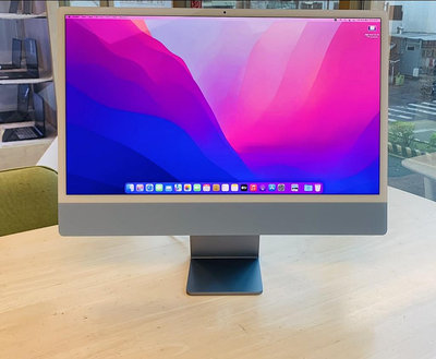 台中 iMac 24吋 4.5K Retina M1 16G 512G 藍色 Apple 蘋果電腦 沒有鍵盤滑鼠