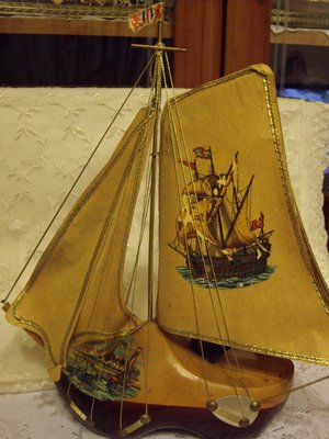 歐洲古物時尚雜貨 荷蘭鞋 帆船燈 擺飾品 古董收藏