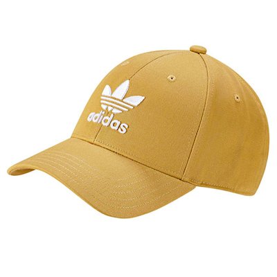 【AYW】ADIDAS ORIGINALS TREFOIL LOGO CAP土黃 電繡 復古 老帽 彎帽 棒球帽 鴨舌帽