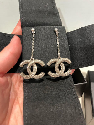 雙11特價 保證真品 Chanel垂墜式耳環