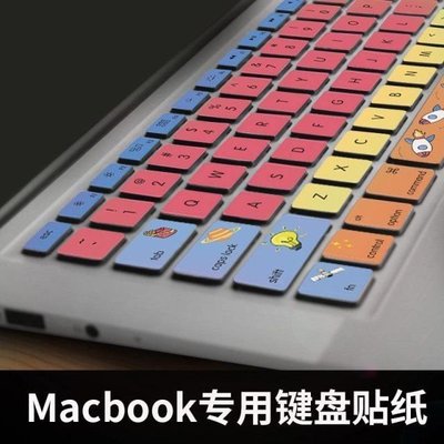 【熱賣下殺】適用2021款Macbook16寸鍵盤膜14蘋果電腦貼紙Air筆記本13.3寸保護【規格不同價格不同