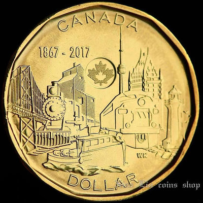 全新UNC  2017年 加拿大紀念幣 聯邦150周年  外國硬幣錢幣 紙幣 紙鈔 紀念鈔【悠然居】285